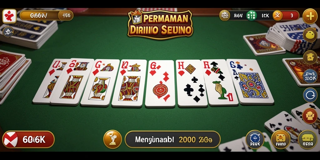 Tampilan gameplay seru dalam permainan domino 66K.