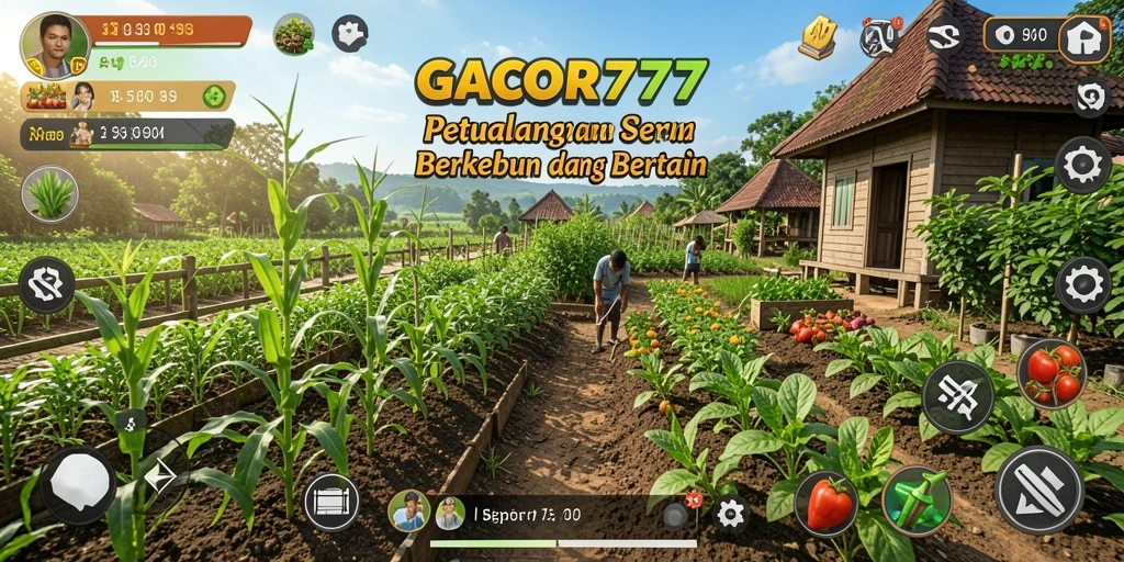 Gameplay GACOR777 dengan suasana bertani yang asri dan menyenangkan.