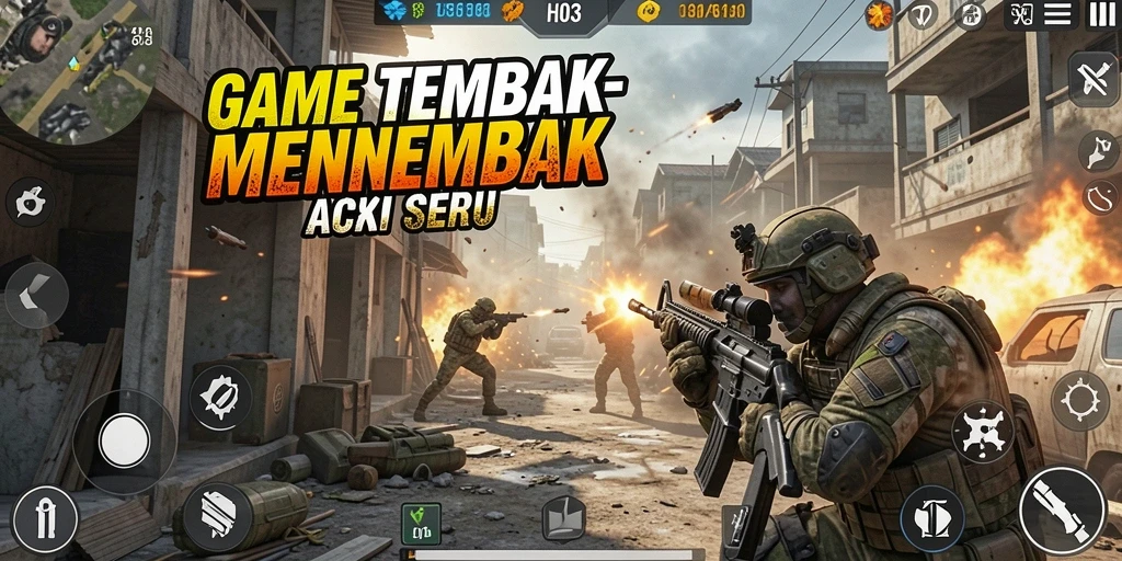 Tampilan gameplay seru H03 dengan pertarungan intens.