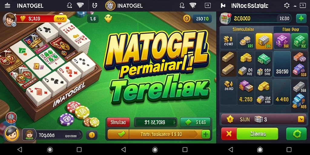 Screenshot gameplay INATOGEL yang menunjukkan pengalaman simulasi togel.