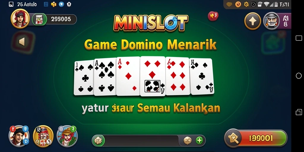 Gameplay seru dalam MINISLOT dengan tema Domino.