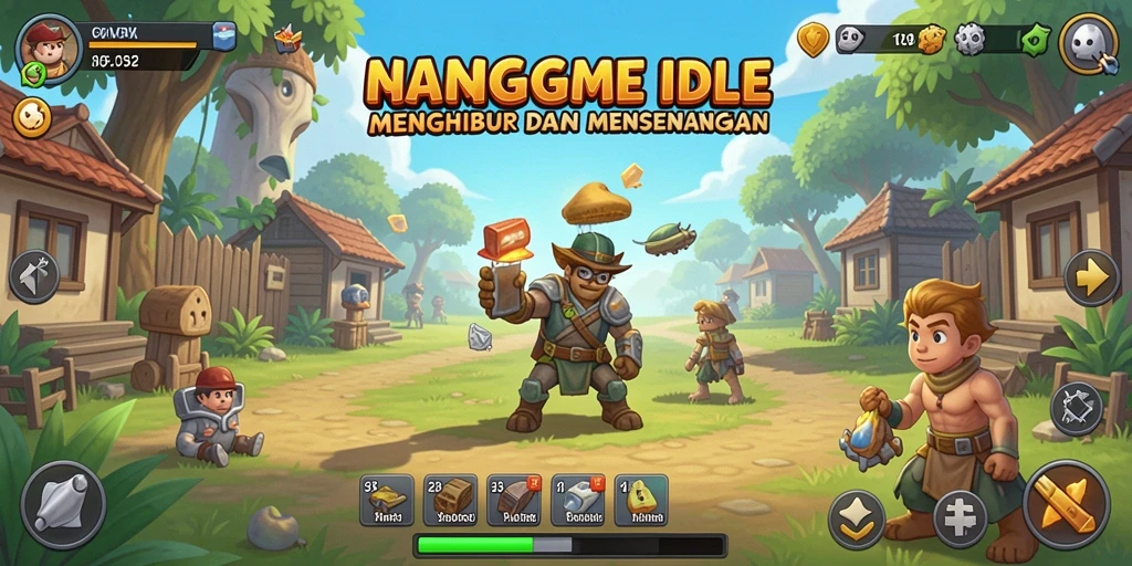 Screenshot gameplay N32 menunjukkan elemen Idle yang menarik.