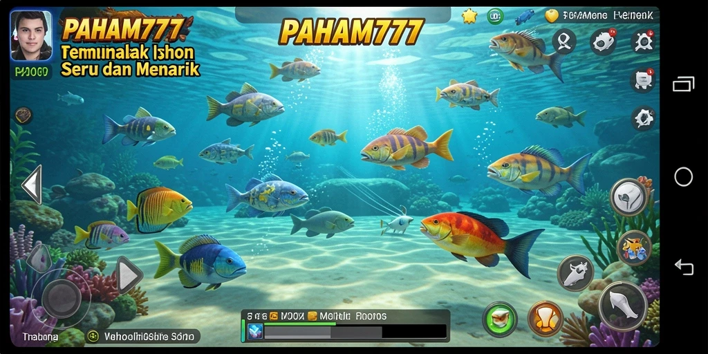 Tampak layar permainan Tembak Ikan yang penuh aksi dan seru.
