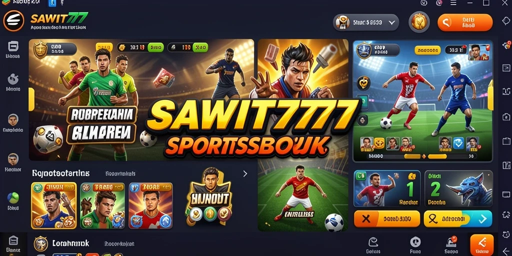 Tampilan menarik dan interaktif dari gameplay Sportsbook SAWIT777.